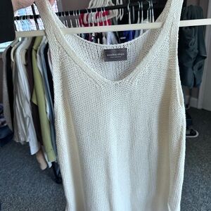 Wooden Ships Ivory V-Neck Sweater